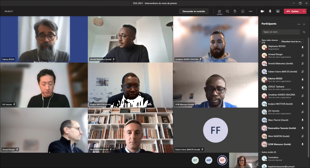 Bienvenue aux stagiaires 2021 de la formation &laquo; Management de la Data Science en Actuariat &raquo; !
