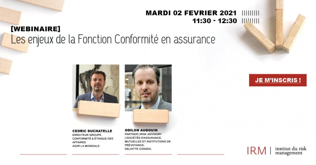 Webinaire : "Les enjeux de la Fonction Conformit&eacute; pour les acteurs de l'assurance en 2021"