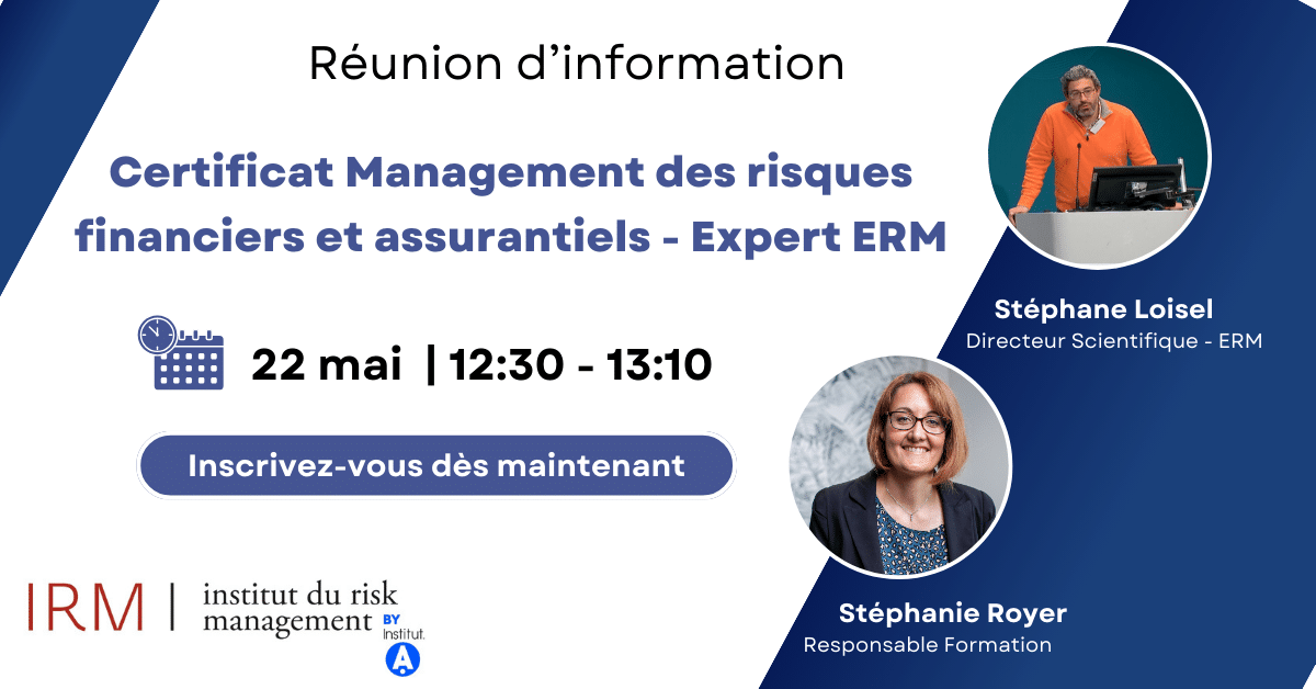 Certificat Management des risques financiers et assurantiels (ERM) : r&eacute;union d'information