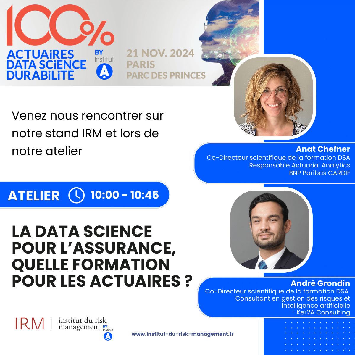 Journ&eacute;e 100 % Actuaires, 100 % Data Science, 100 % Durabilit&eacute; - 21 novembre 2024