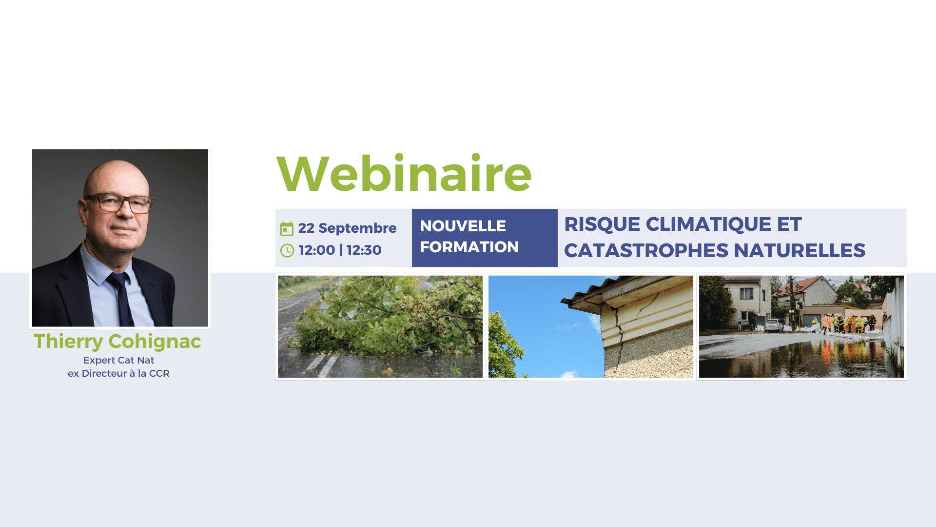 Pr&eacute;sentation de la formation : Risque climatique et catastrophes naturelles