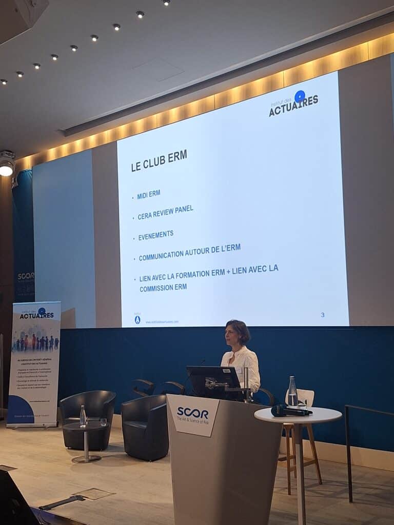 Anne-Charlotte Bongard présente la Journée du Club ERM.